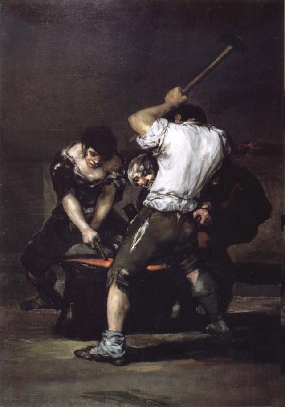 Francisco Goya The Forge Sweden oil painting art